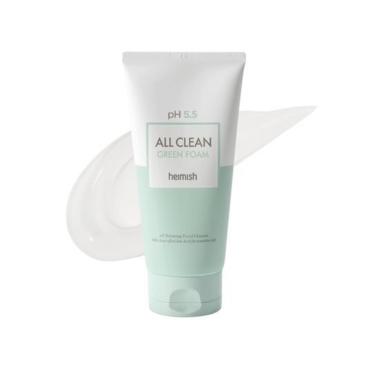 Heimish All Clean Green - Limpiador facial equilibrante y exfoliante pH 5.5